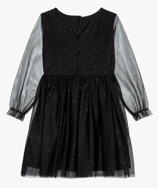 Robe de fête fille en tulle avec paillettes vue3 - GEMO (ENFANT) - GEMO