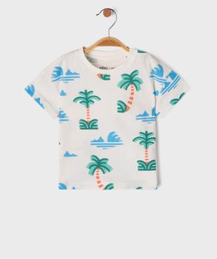 Tee-shirt manches courtes imprimé bébé garçon vue1 - GEMO 4G BEBE - GEMO