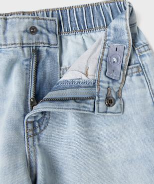 Jean loose en coton délavé garçon vue3 - GEMO (ENFANT) - GEMO