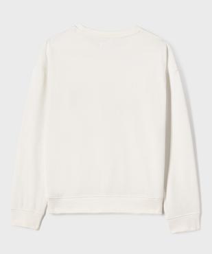 Sweat en molleton imprimé fille vue3 - GEMO 4G FILLE - GEMO