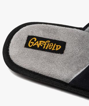 Chaussons homme mules en velours imprimé - Garfield vue6 - GARFIELD - GEMO