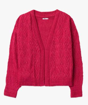 Gilet femme en maille ajourée scintillante vue4 - GEMO(FEMME PAP) - GEMO