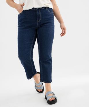 Pantacourt droit en denim stretch femme grande taille vue2 - GEMO (G TAILLE) - GEMO
