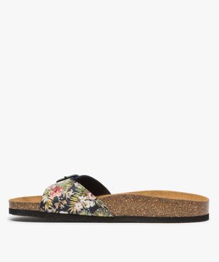 Mules femme à talon plat et bride ajustable vue3 - GEMO (CASUAL) - GEMO