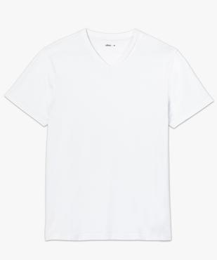 Tee-shirt homme à manches courtes et col V vue4 - GEMO (HOMME) - GEMO