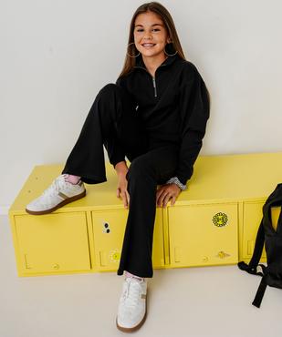 Pantalon de jogging coupe flare fille vue6 - GEMO 4G FILLE - GEMO