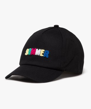 Casquette avec inscription brodée multicolore fille vue1 - GEMO 4G FILLE - GEMO