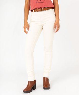 Jean slim taille normale en toile denim stretch femme vue1 - GEMO 4G FEMME - GEMO