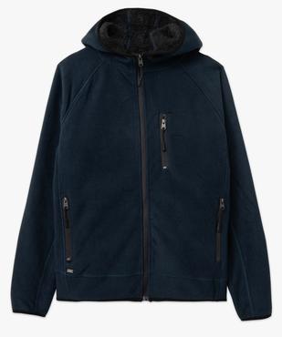 Veste polaire homme zippée à capuche et doublure chaude vue4 - KENSINGTON - GEMO