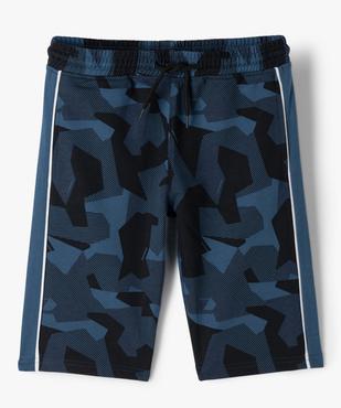 Bermuda garçon imprimé en maille vue1 - GEMO (JUNIOR) - GEMO
