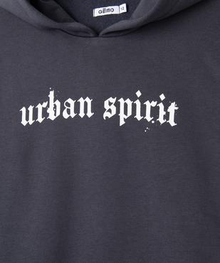 Sweat à capuche avec inscription garçon vue2 - GEMO (JUNIOR) - GEMO