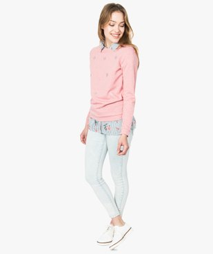 Sweat pailleté avec strass vue5 - GEMO(FEMME PAP) - GEMO
