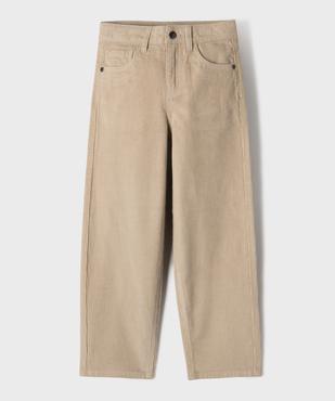 Pantalon straight velours garçon vue1 - GEMO (ENFANT) - GEMO