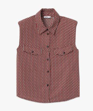 Blouse femme sans manches avec épaulettes vue4 - GEMO(FEMME PAP) - GEMO