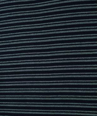 Tee-shirt à manches courtes en maille texturée à rayures homme vue5 - GEMO