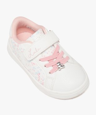 Baskets bébé fille à scratch motif Printemps - Lulu Castagnette vue5 - LULU CASTAGNETT - GEMO
