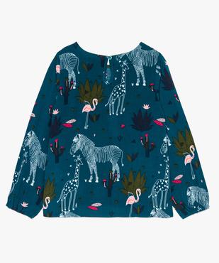 Blouse fille avec motifs animaux de la savane vue2 - GEMO (ENFANT) - GEMO