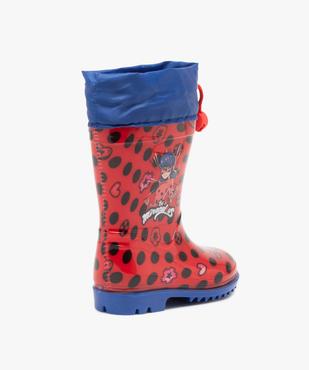 Bottes de pluie fille à col ajustable - Miraculous vue4 - MIRACULOUS - GEMO
