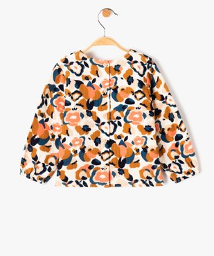 Blouse bébé fille à manches longues en gaze de coton vue3 - GEMO(BEBE DEBT) - GEMO