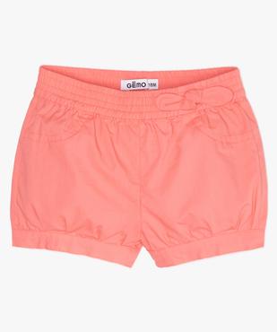 Short bébé fille bloomer à taille élastiquée vue1 - GEMO(BEBE DEBT) - GEMO