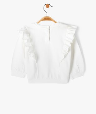 Sweat à volants en molleton bébé - LuluCastagnette vue4 - LULUCASTAGNETTE - GEMO
