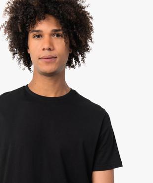 Tee-shirt homme à manches courtes uni vue2 - GEMO 4G HOMME - GEMO