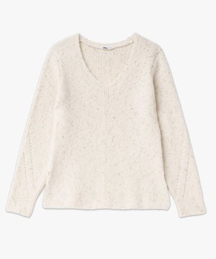 Pull col V pailleté femme vue4 - GEMO(FEMME PAP) - GEMO