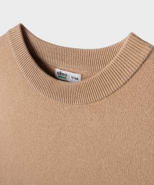 Pull à col rond en viscose garçon vue2 - GEMO 4G GARCON - GEMO