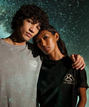 Haut de pyjama manches courtes imprimé devant et dos mixte vue12 - GEMO 4G FEMME - GEMO