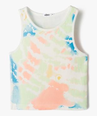 Débardeur imprimé en maille côtelée fille vue1 - GEMO (ENFANT) - GEMO