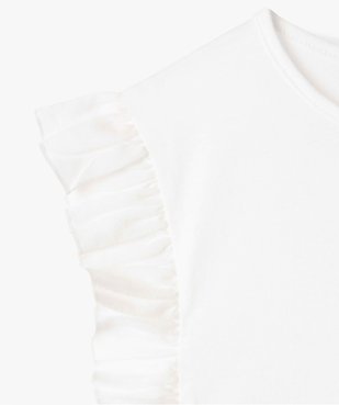 Tee-shirt fille avec volants sur les côtés vue2 - GEMO (ENFANT) - GEMO