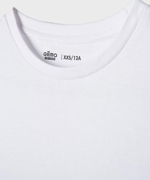 Débardeur uni en coton garçon vue2 - GEMO 4G GARCON - GEMO