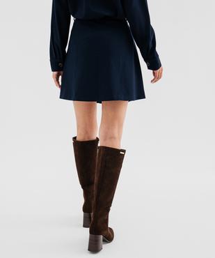 Jupe courte boutonnée femme - LuluCastagnette vue3 - LULUCASTAGNETTE - GEMO