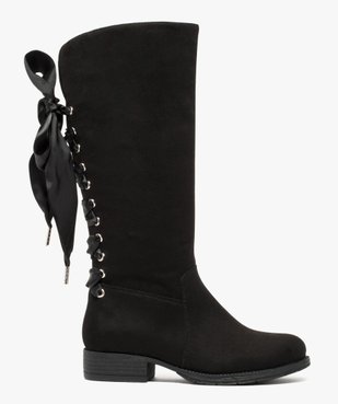 Bottes fille avec lacets rubans à l'arrière vue1 - GEMO (ENFANT) - GEMO