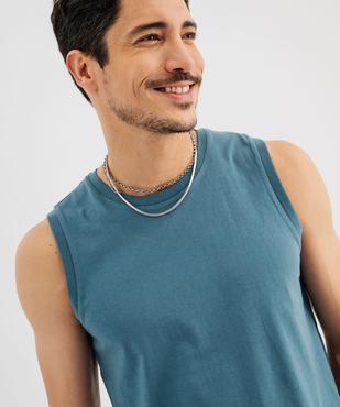 Débardeur à col rond uni homme vue2 - GEMO 4G HOMME - GEMO