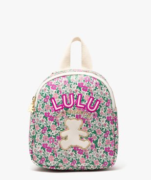 Sac à dos fleuri fille - LuluCastagnette vue1 - LULUCASTAGNETTE - GEMO