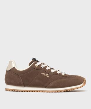 Baskets dessus suédine avec patch métallisé au talon femme - Ellesse vue5 - ELLESSE - GEMO