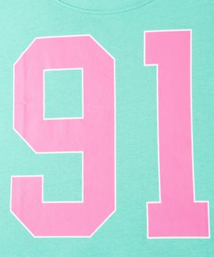 Tee-shirt fille crop top oversize vue3 - GEMO (JUNIOR) - GEMO