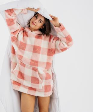 Chemise de nuit polaire femme vue1 - GEMO(HOMWR FEM) - GEMO