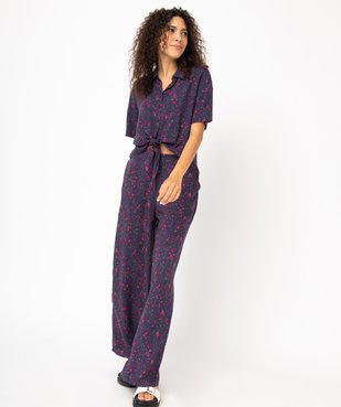 Pantalon ample imprimé femme vue5 - GEMO(FEMME PAP) - GEMO
