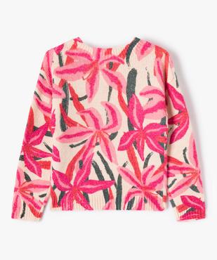 Pull fille en grosse maille imprimée vue3 - GEMO (ENFANT) - GEMO