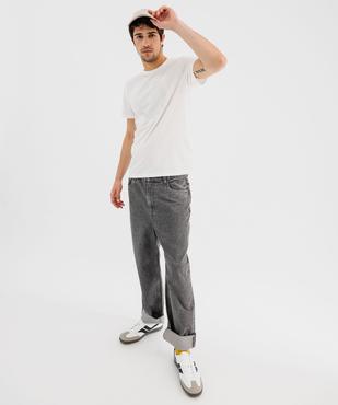 Tee-shirt manches courtes à broderie homme vue4 - GEMO (HOMME) - GEMO