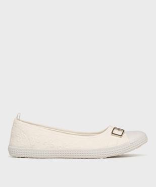 Ballerines en toile avec bout renforcé femme - Follow Me vue1 - FOLLOW ME - GEMO