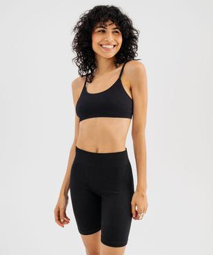 Boxer long en maille côtelée extensible femme vue1 - GEMO(HOMWR FEM) - GEMO