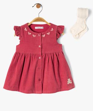 Ensemble 2 pièces robe + collants bébé fille - LuluCastagnette vue2 - LULUCASTAGNETTE - GEMO