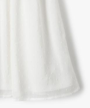 Robe fille courte à smocks et voile plumetis vue2 - GEMO (ENFANT) - GEMO