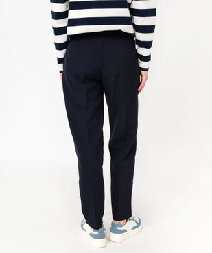 Pantalon de costume en toile fluide femme vue3 - GEMO(FEMME PAP) - GEMO