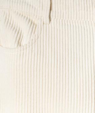 Pantalon en velours côtelé coupe Straight fille vue2 - GEMO (JUNIOR) - GEMO