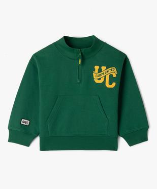 Sweat col camionneur zippé garçon - Camps United vue2 - CAMPS GEMO FOR GOOD - GEMO