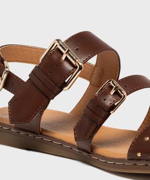 Sandales plates avec brides à boucles et à clous femme - Valentina Baldano vue6 - VALENTINA BALDA - GEMO